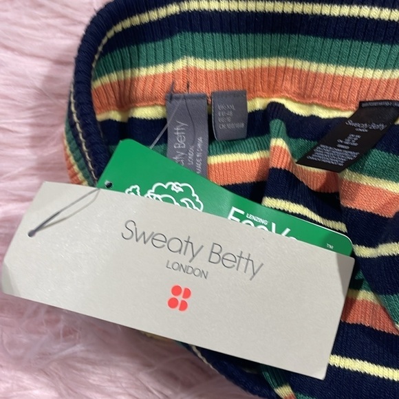 NWT Sweaty Betty Striped Resort Knitted Top Midi Skirt Set - Picture 4 of 12